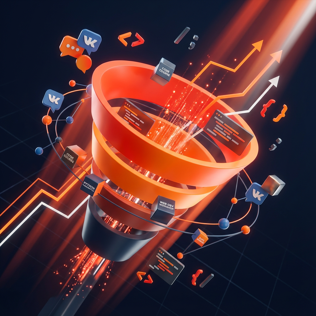 Запуск воронки во ВК для онлайн-курса по программированию «CodeStart»