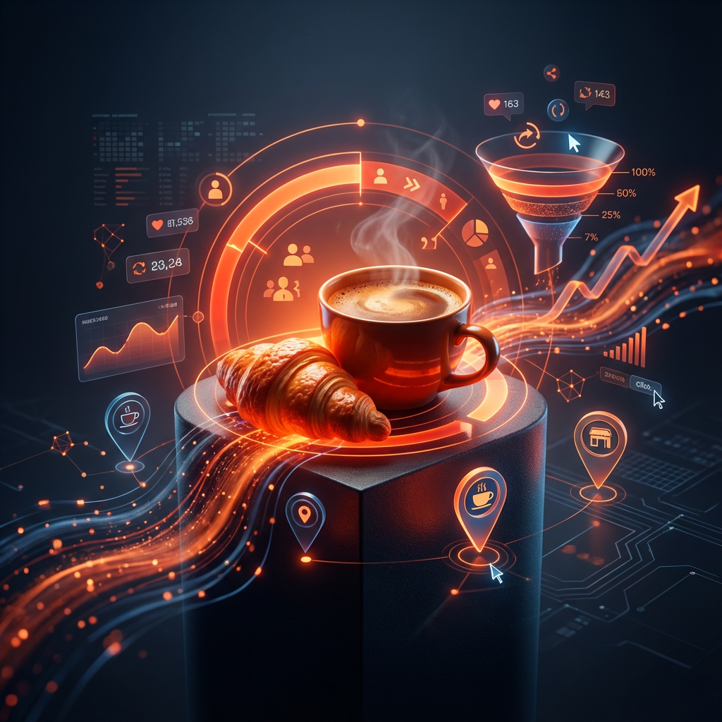 Продвижение локального кафе «Кофе & Круассан» таргетом ВК