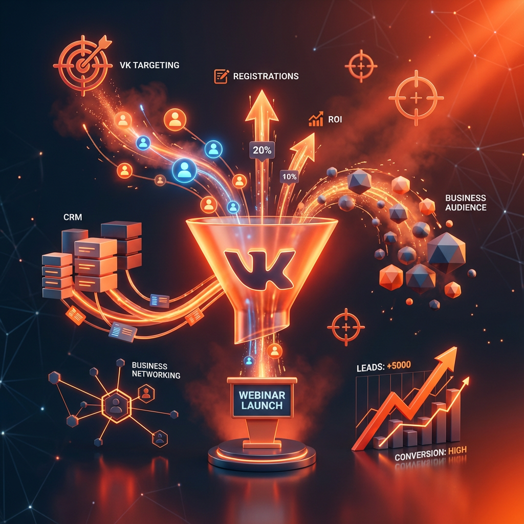 Таргет ВК для продвижения b2b-вебинара компании «CRM-Решения»